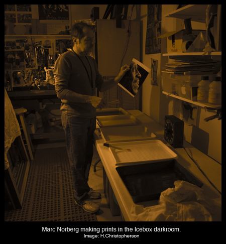 Marc Norberg in Darkroom